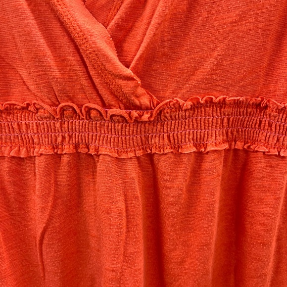 Cristinalove Orange Boho Summer Dress Size Medium - Picture 2 of 5